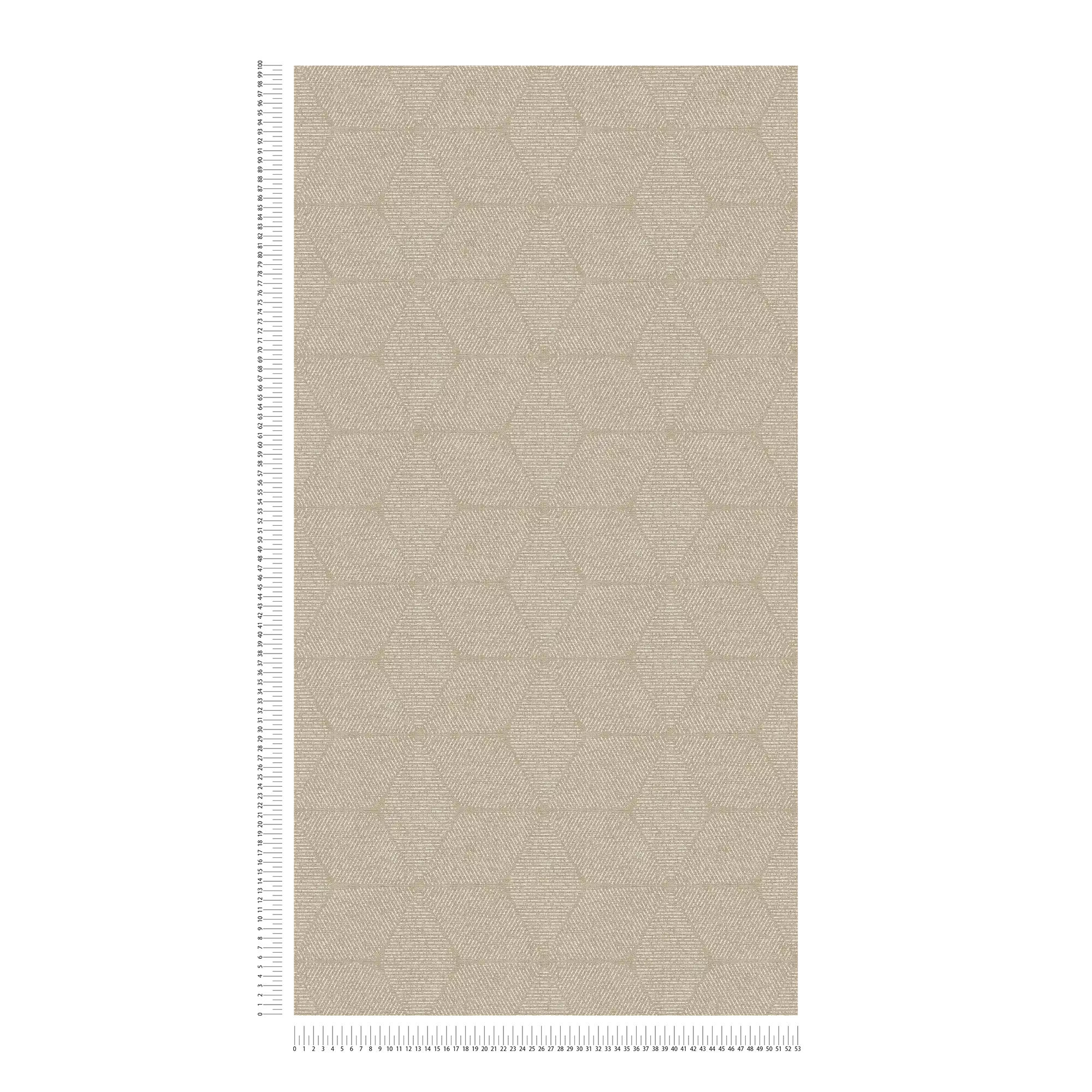             Non-woven wallpaper in natural style - beige, white
        