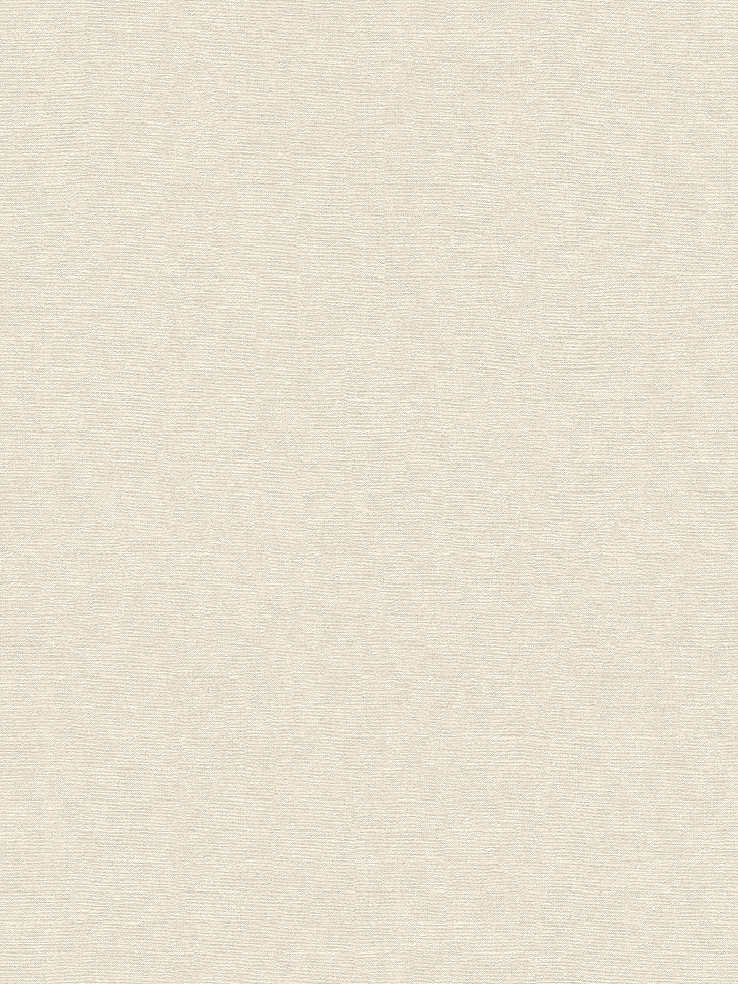 PVC-free plain wallpaper with linen look - beige, white
