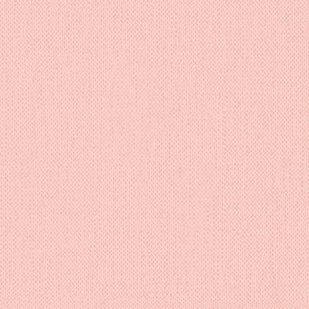             Papel pintado rosa pastel con estructura de lino y aspecto textil - rosa
        