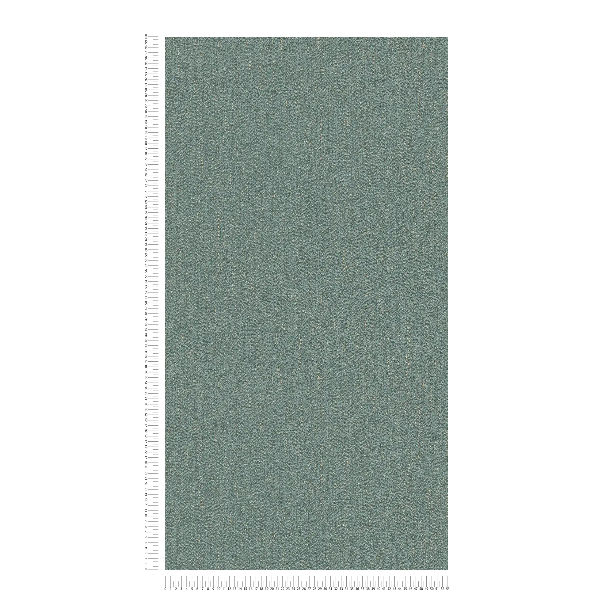             Papier peint structuré aspect tissé légèrement brillant - vert, or
        