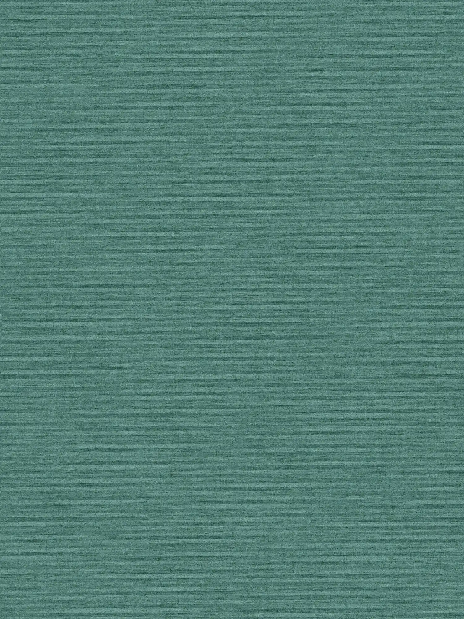 Papel pintado tejido-no tejido liso con estructura de tela, mate - petróleo, verde
