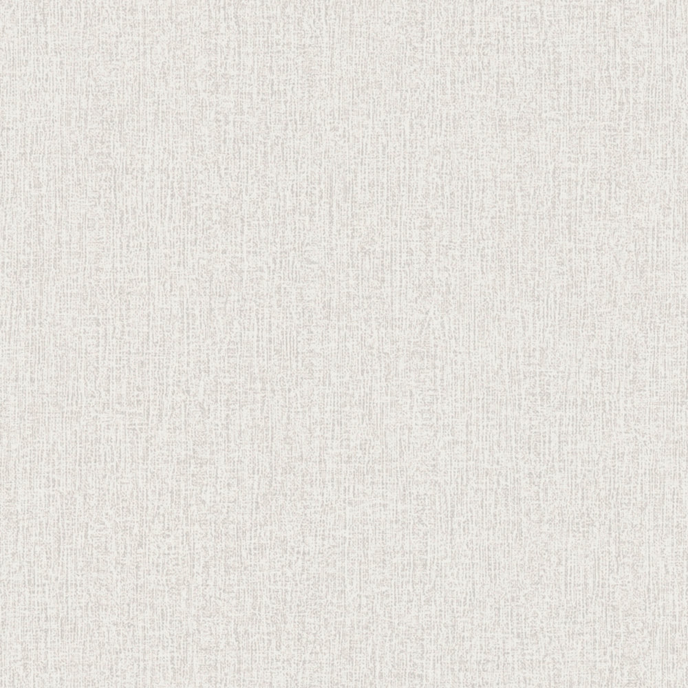             Papier peint uni chiné, avec structure tissée - blanc, gris
        