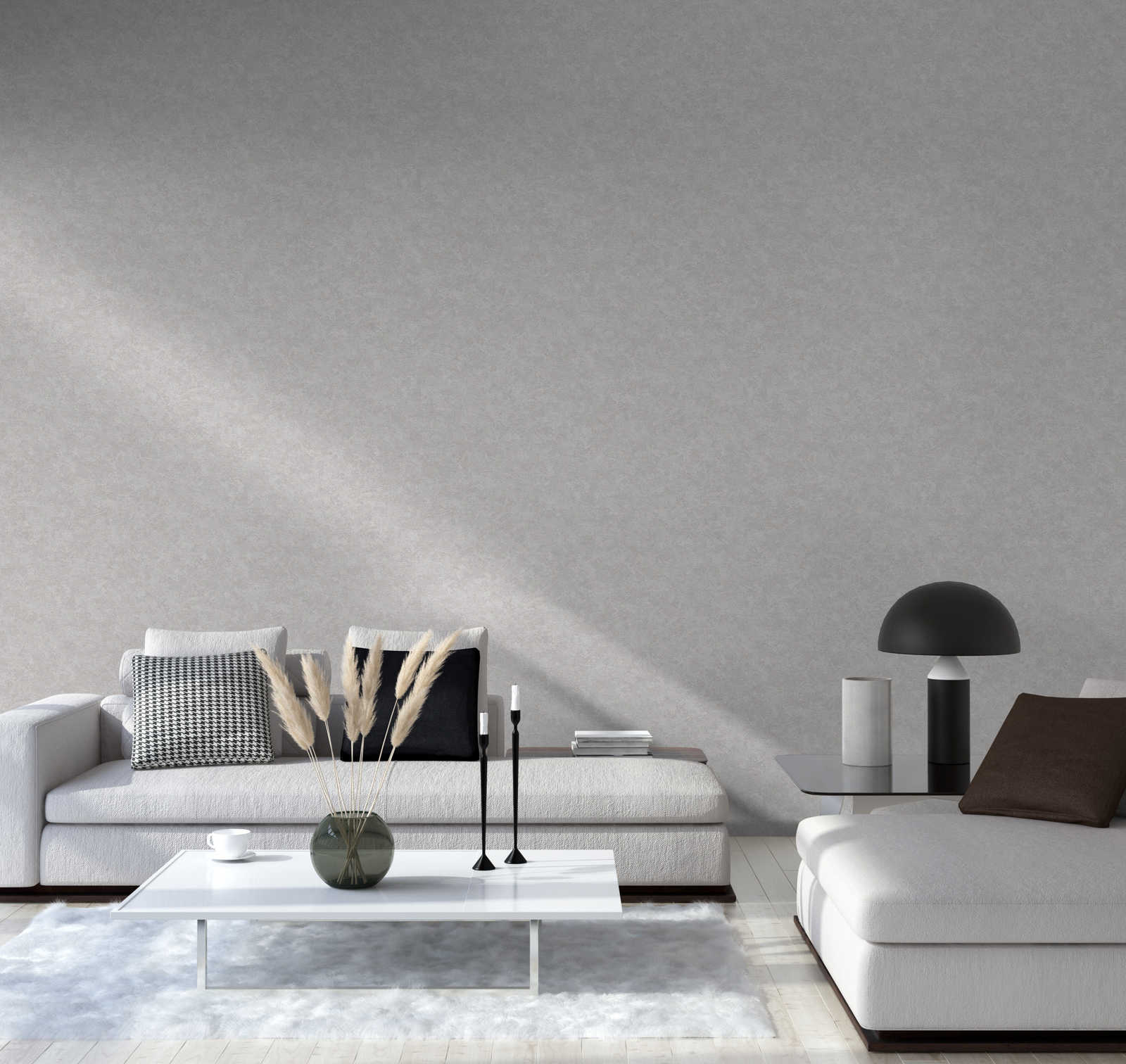             Melange wallpaper with textured pattern - grey
        