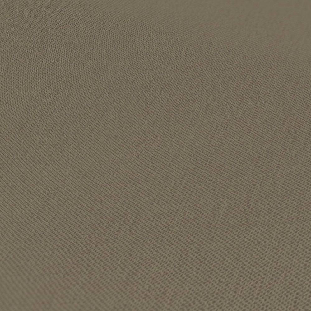             behang olijfgroen effen gevlekt met textielstructuur - bruin
        