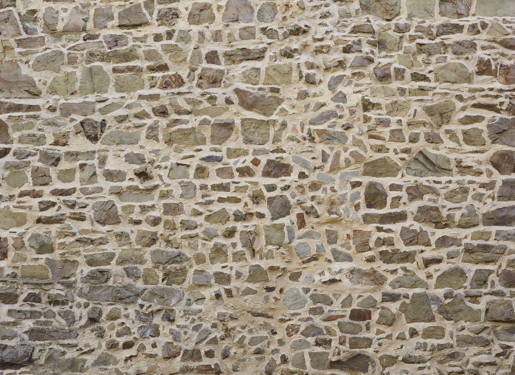             Mural de pared de piedra natural con aspecto 3D - Beige, Marrón
        