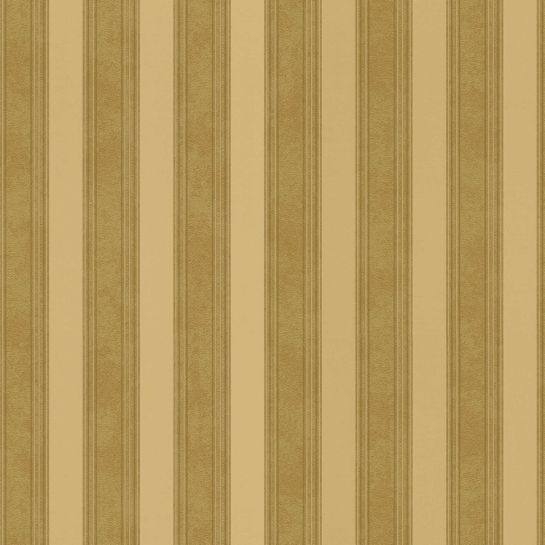 Carta da parati a righe dorate con effetto linee e texture - metallizzata
