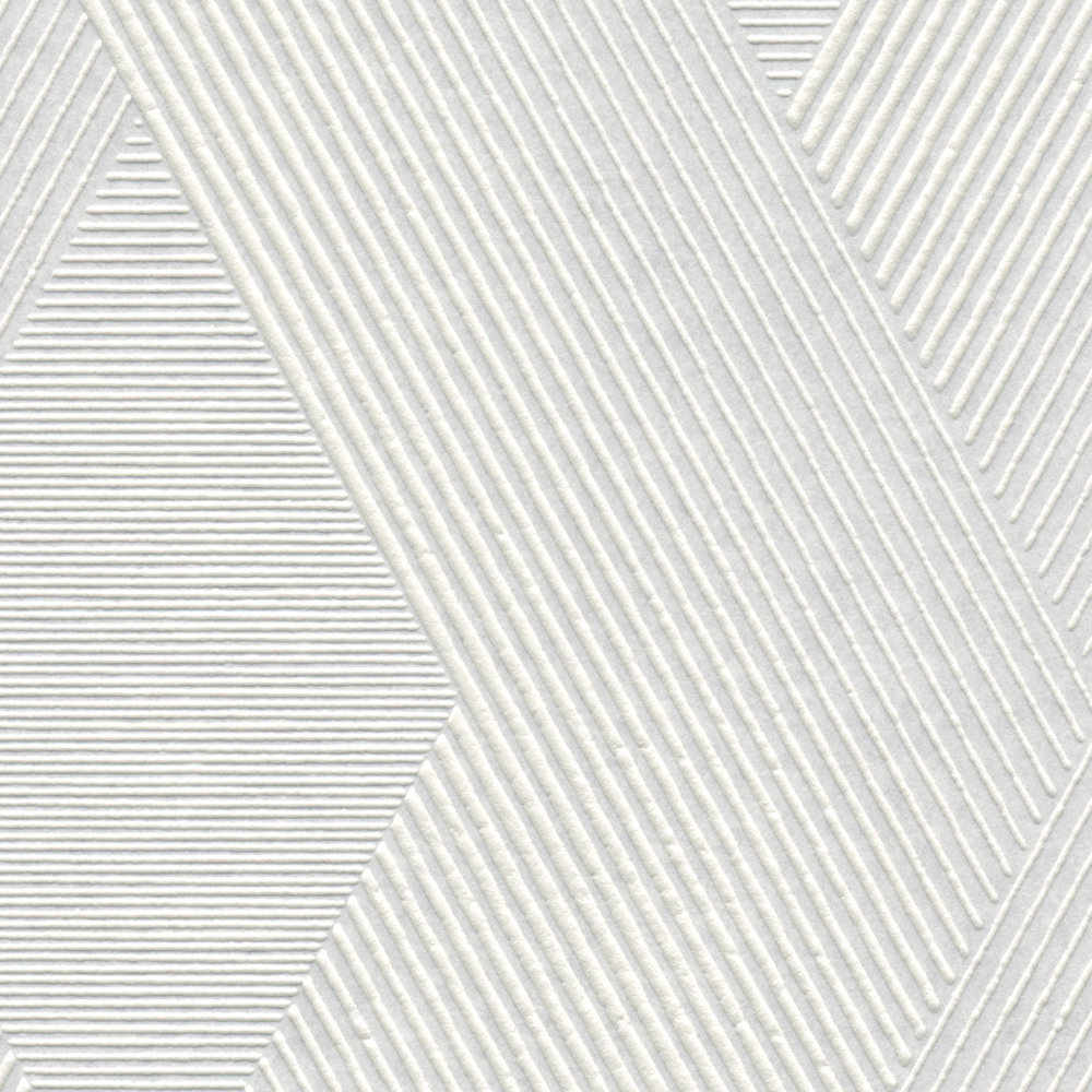             Papel pintado con efecto de pintura con motivos geométricos
        