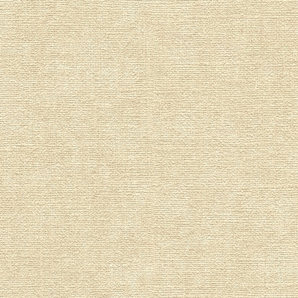             Effen vliesbehang in textiellook - beige, bruin
        