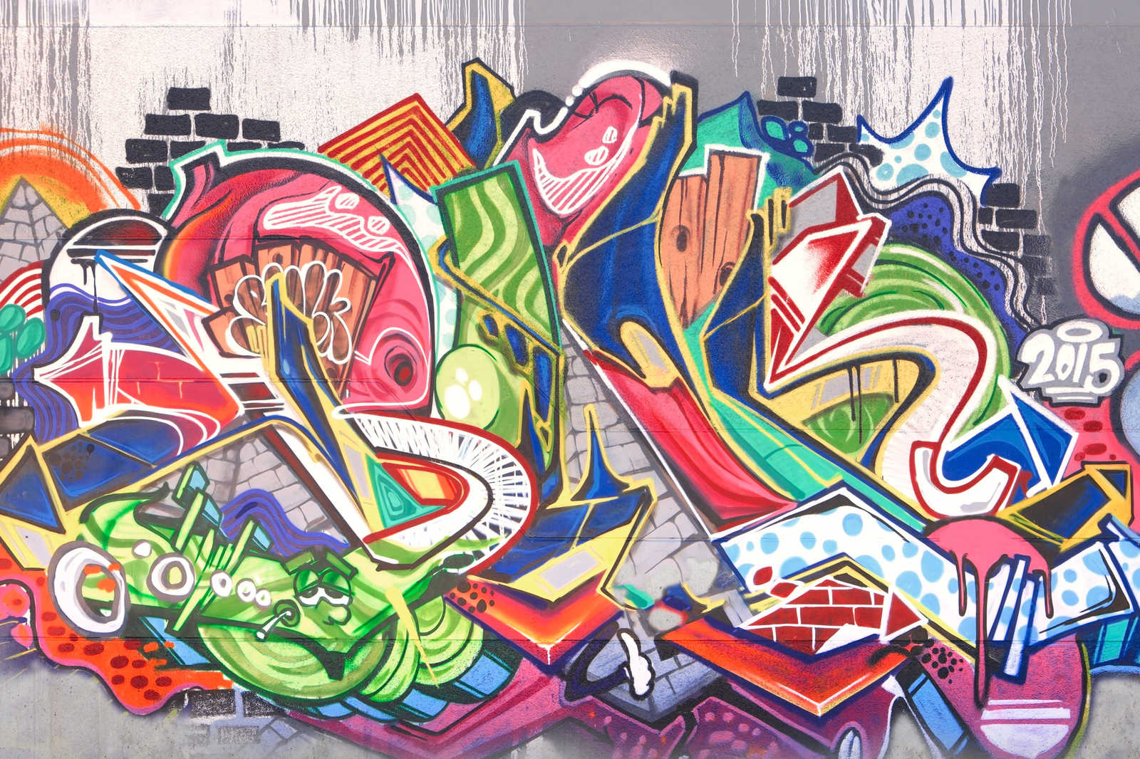             Urban Graffiti Muur Canvas - 0,90 m x 0,60 m
        
