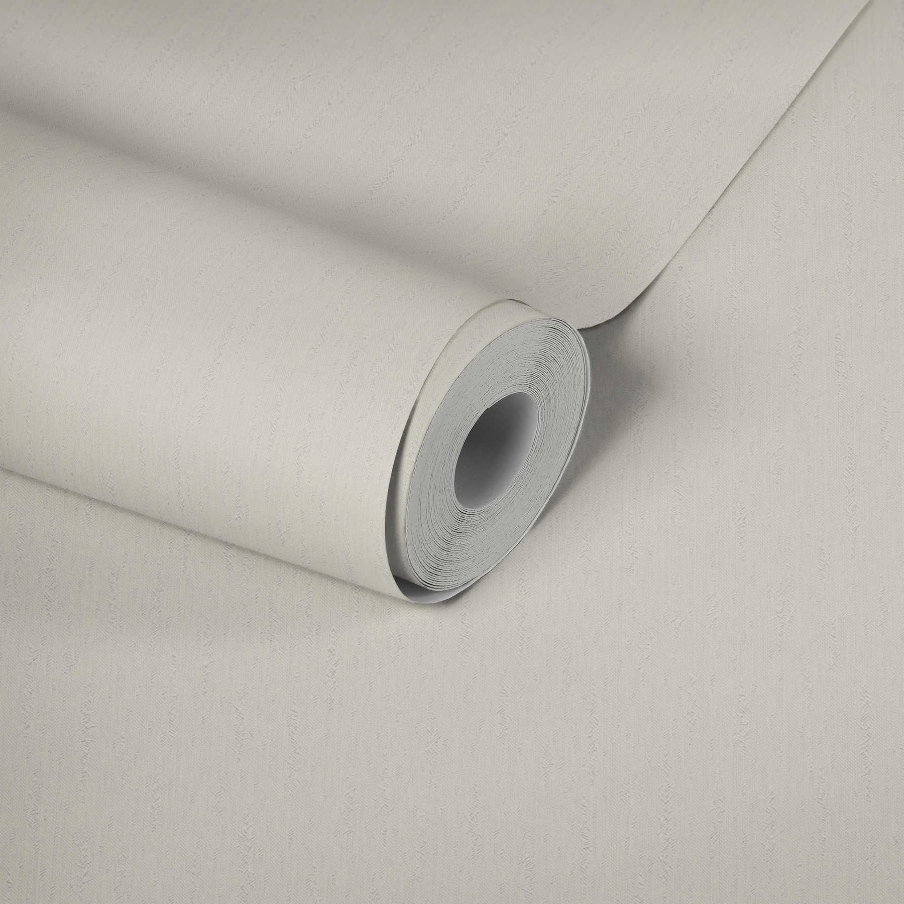             Plain non-woven wallpaper with texture design - metallic, white
        