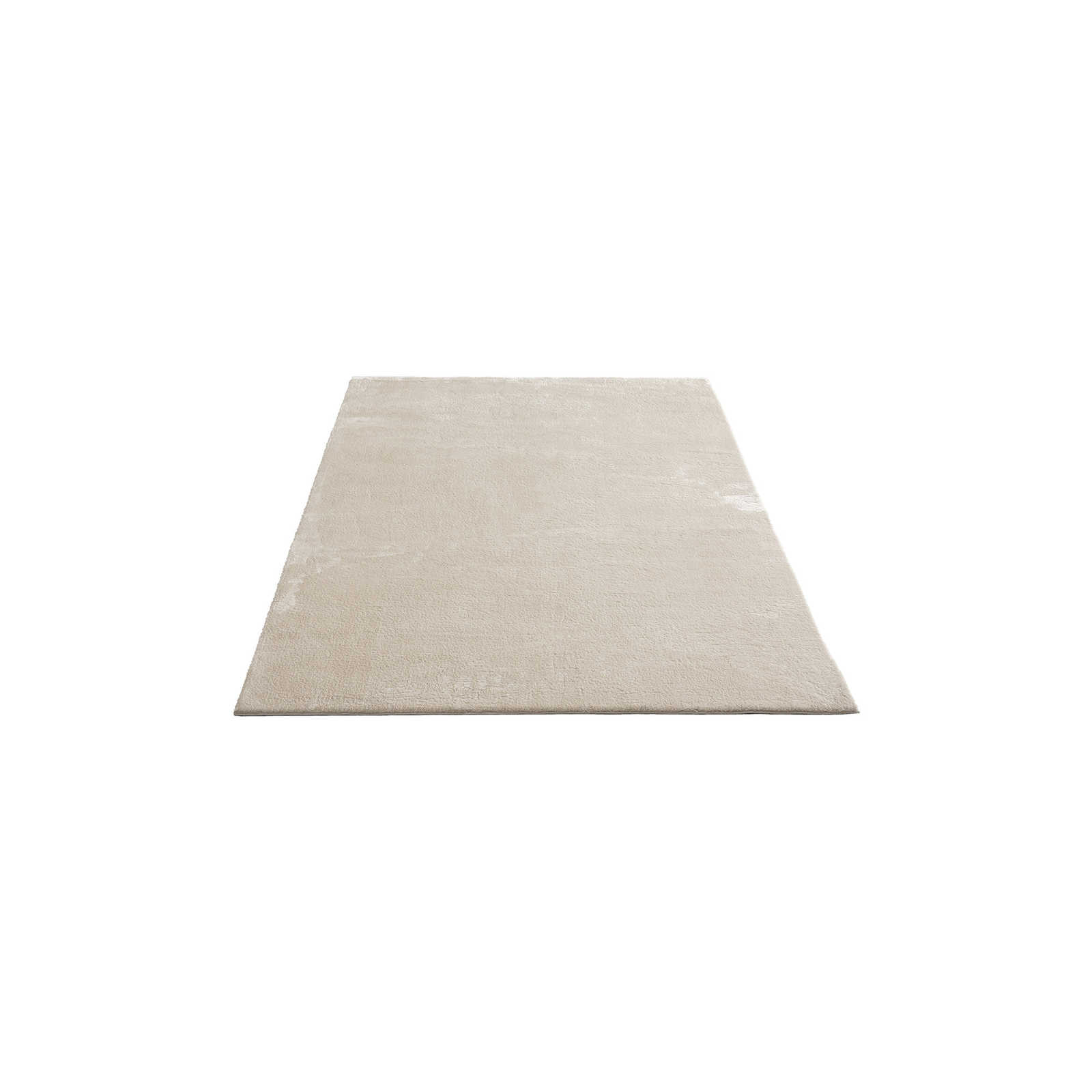 Zacht hoogpolig tapijt in beige - 200 x 140 cm
