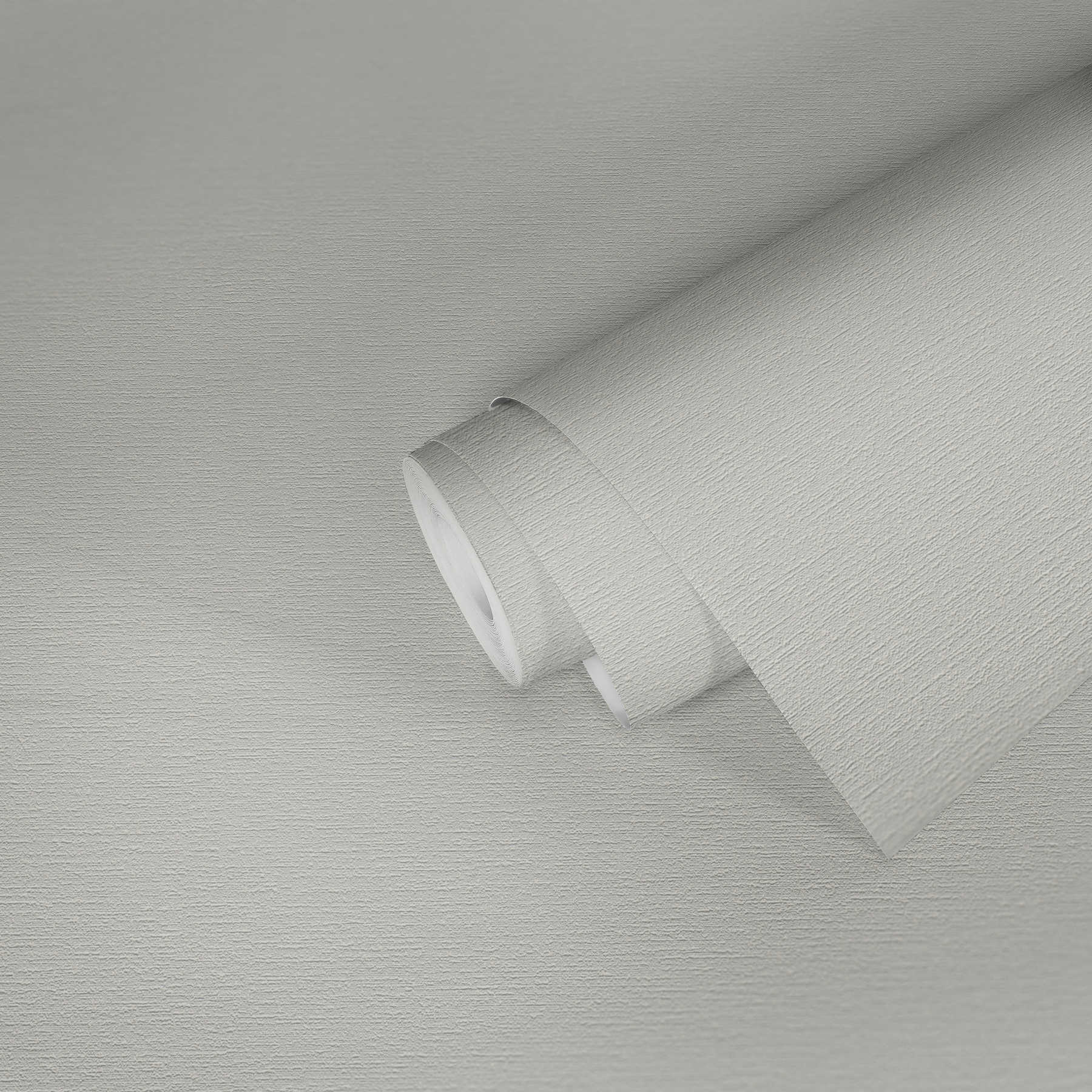             Carta da parati bianca in tessuto non tessuto a tinta unita con motivo strutturato
        