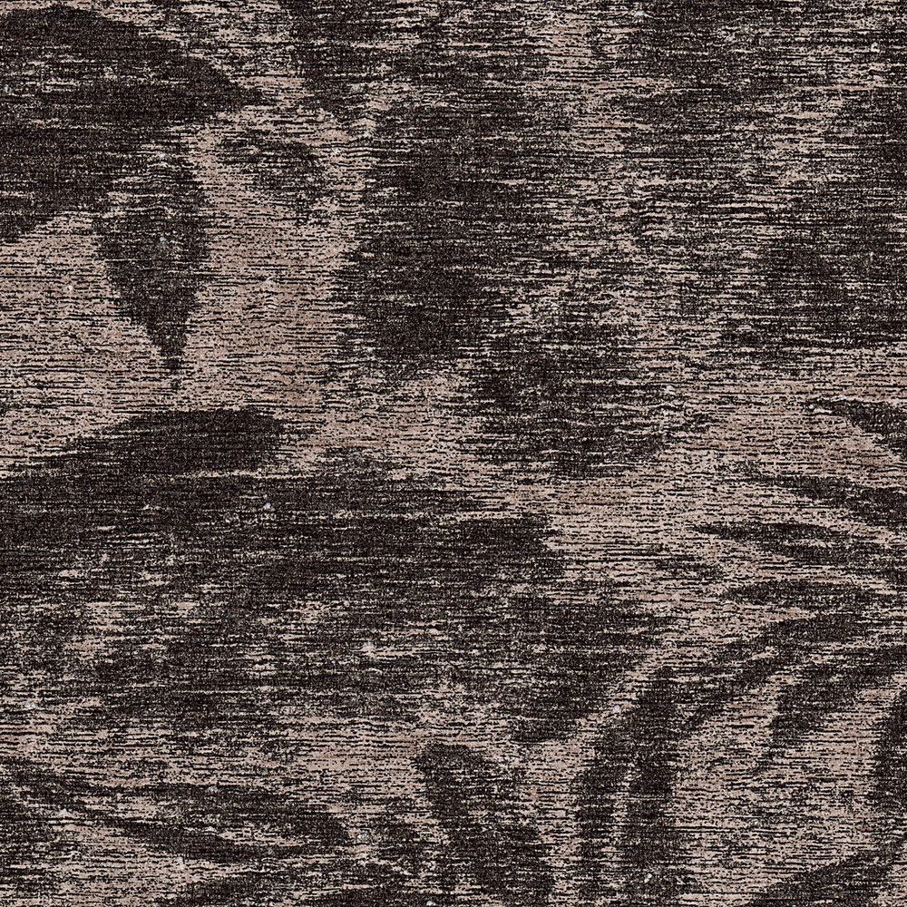             Papier peint intissé motif feuilles, chiné - noir, marron
        
