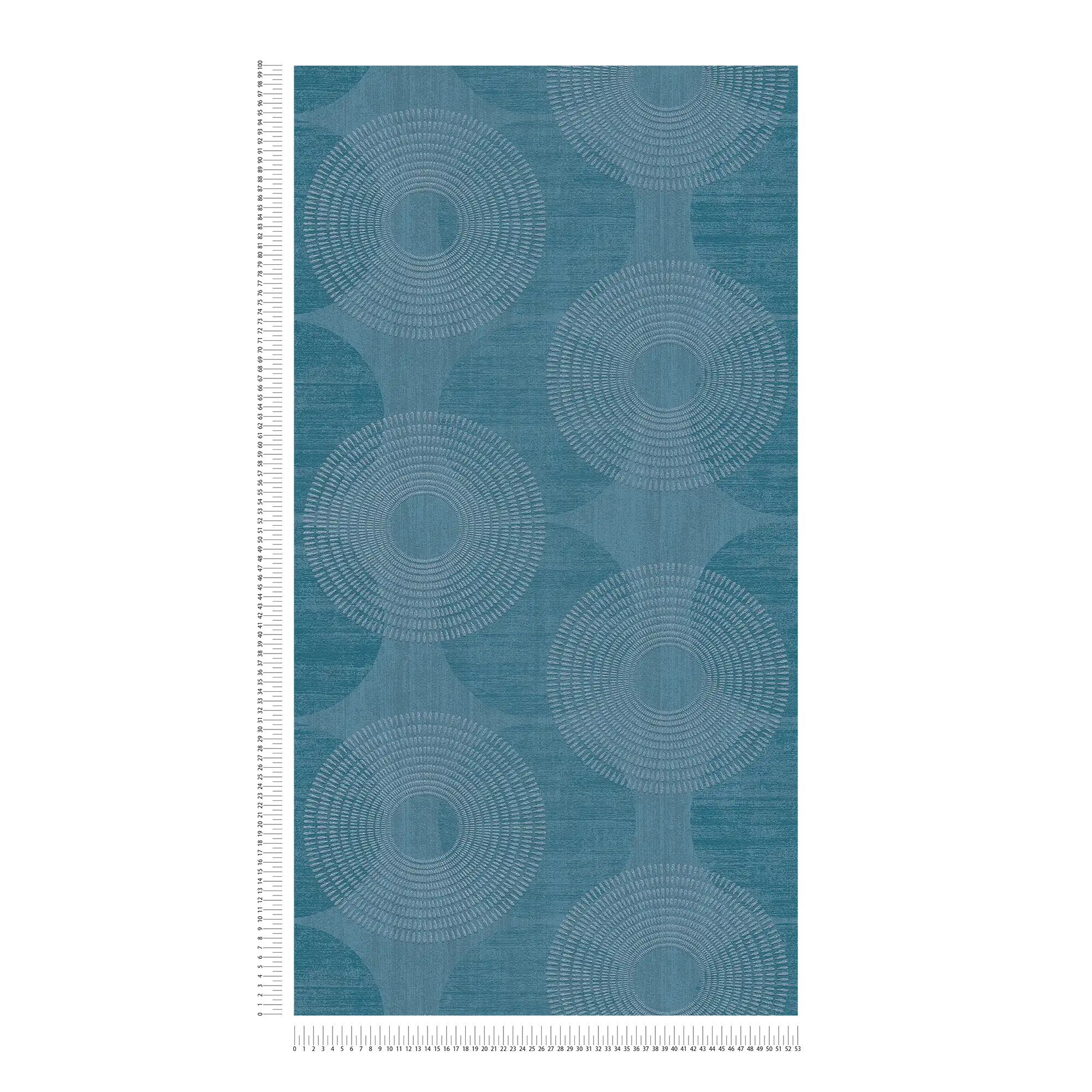             Effectbehang geometrisch Scandinavisch design - blauw
        