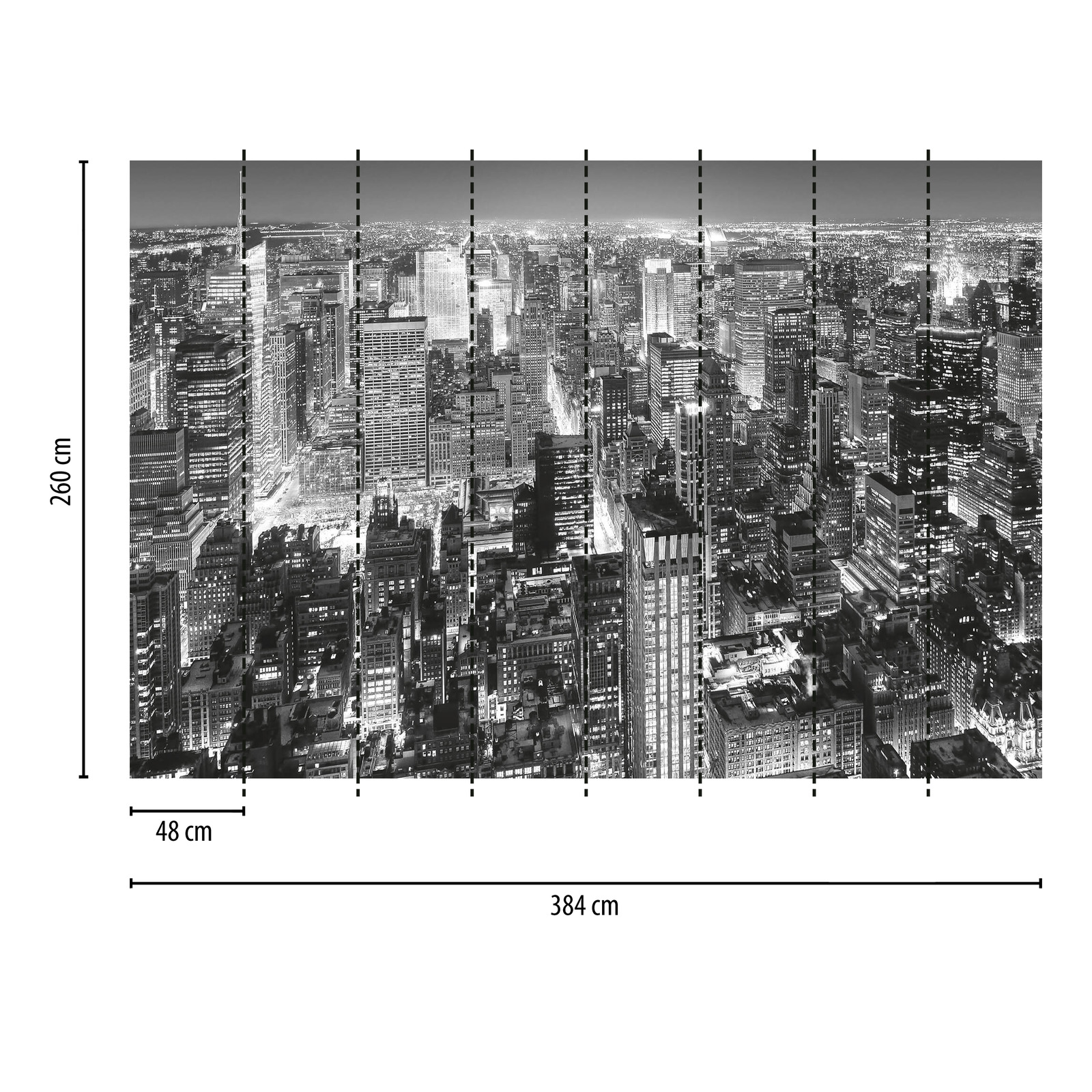             Fondo de pantalla del horizonte de la ciudad de Nueva York en blanco y negro
        
