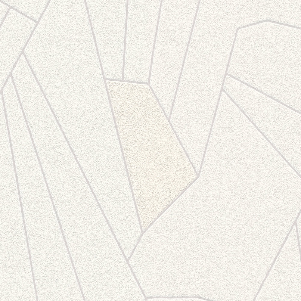             Papier peint intissé Lignes & effet pailleté - crème, beige, gris
        