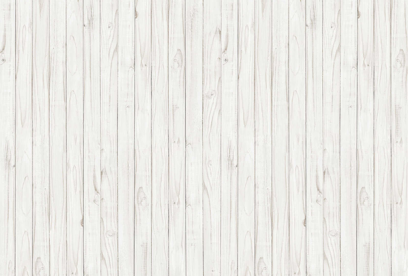 Photo wallpaper white wood look wall - white, grey
