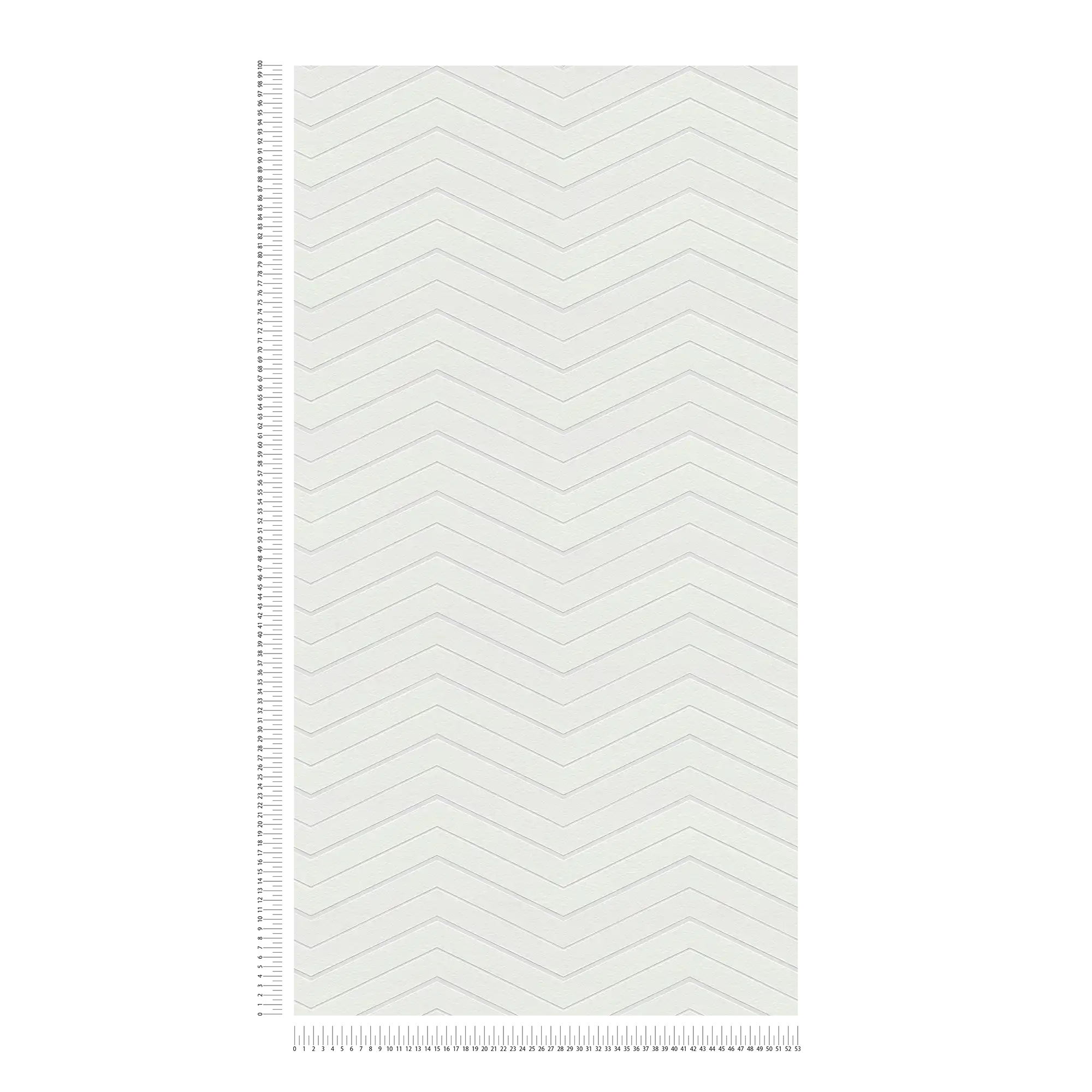             Graphic wallpaper with zigzag pattern to paint over - Paintable
        