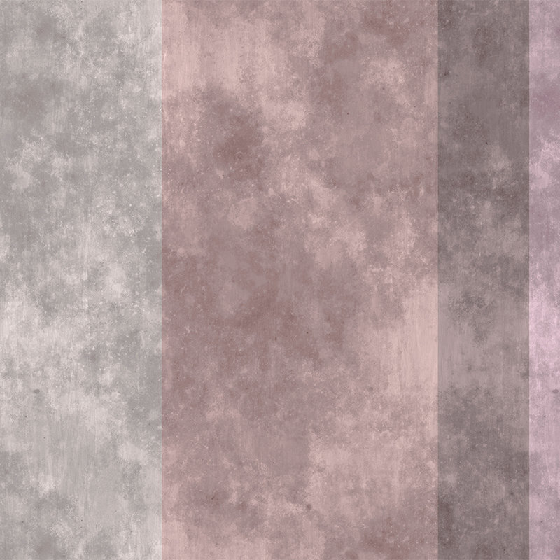         Concrete optics photo wallpaper with stripes - grey, pink
    