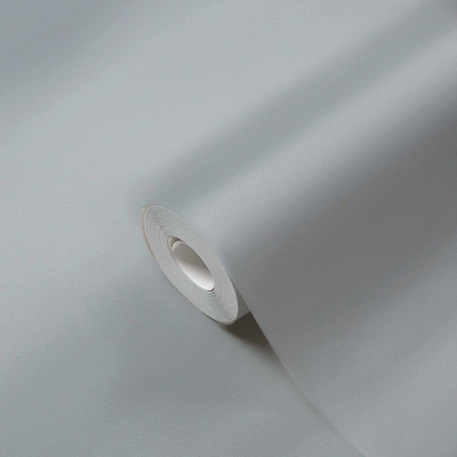             Carta da parati in tessuto non tessuto grigio pietra monocolore, opaca e con struttura in schiuma
        