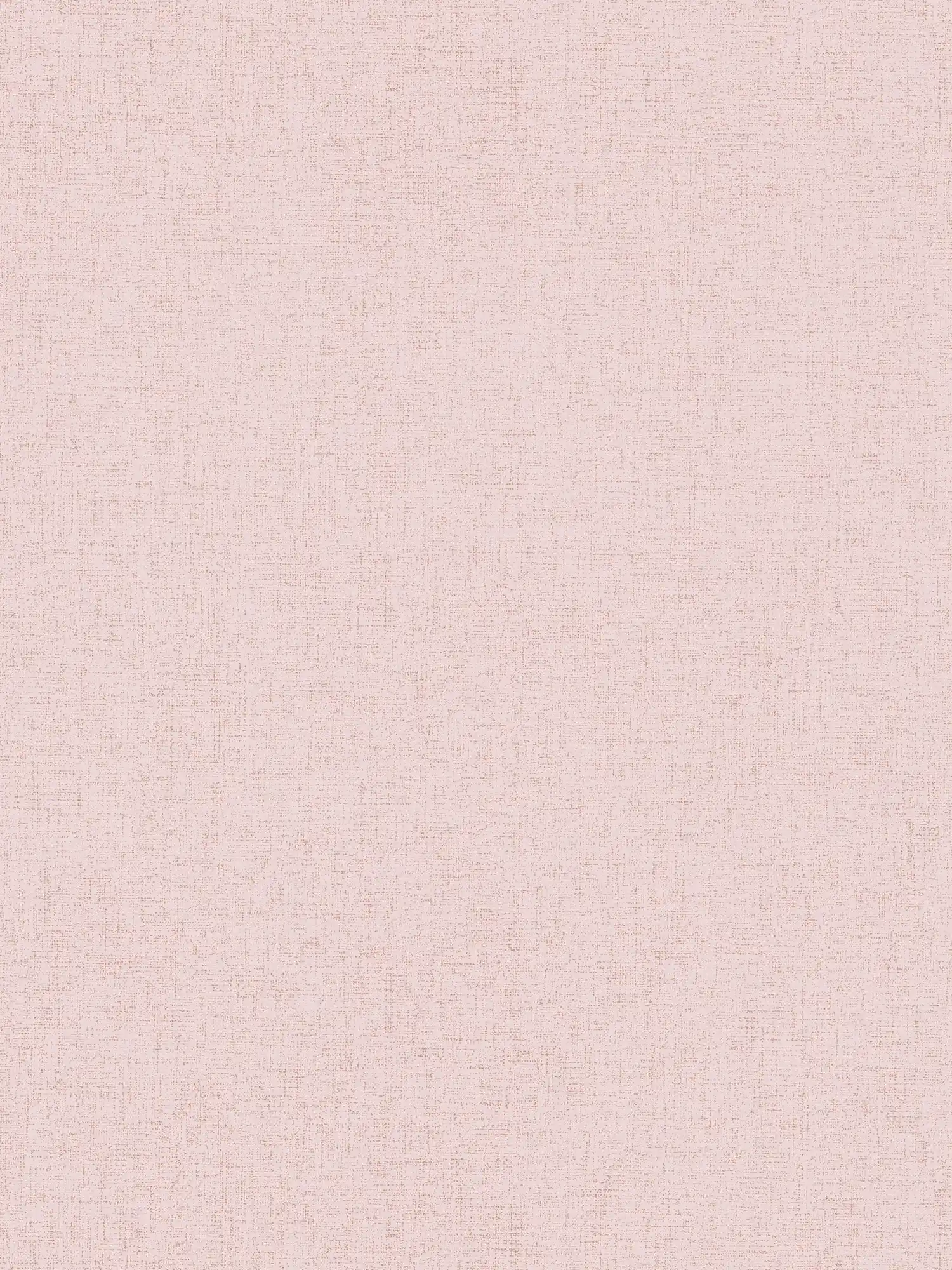 Papier peint Look textile avec structure chinée - rose
