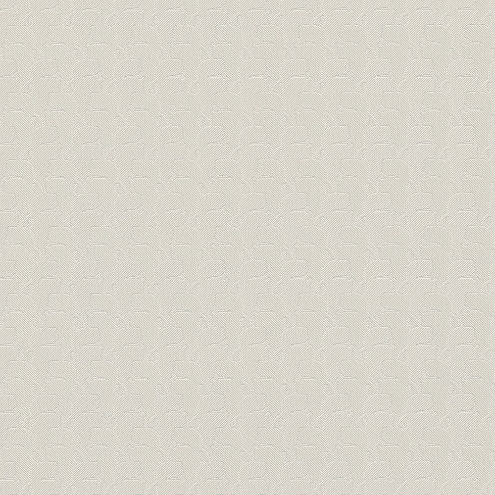             Carta da parati Karl LAGERFELD con motivo a profili - beige, grigio
        