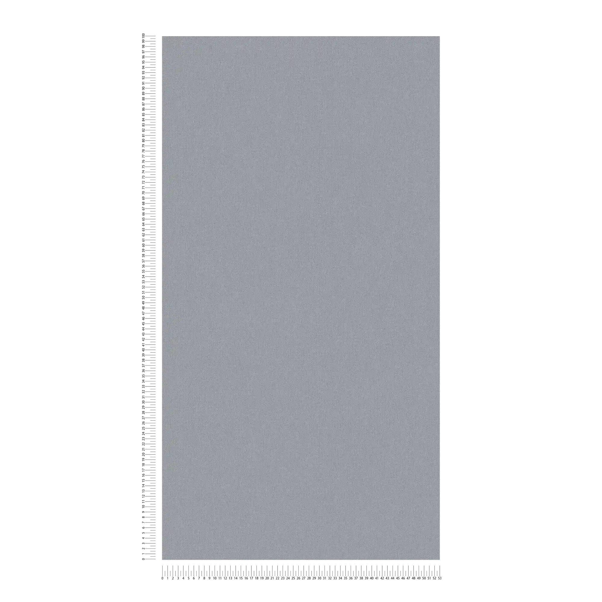             Papel pintado de aspecto de lino gris con estructura de tela y superficie mate
        