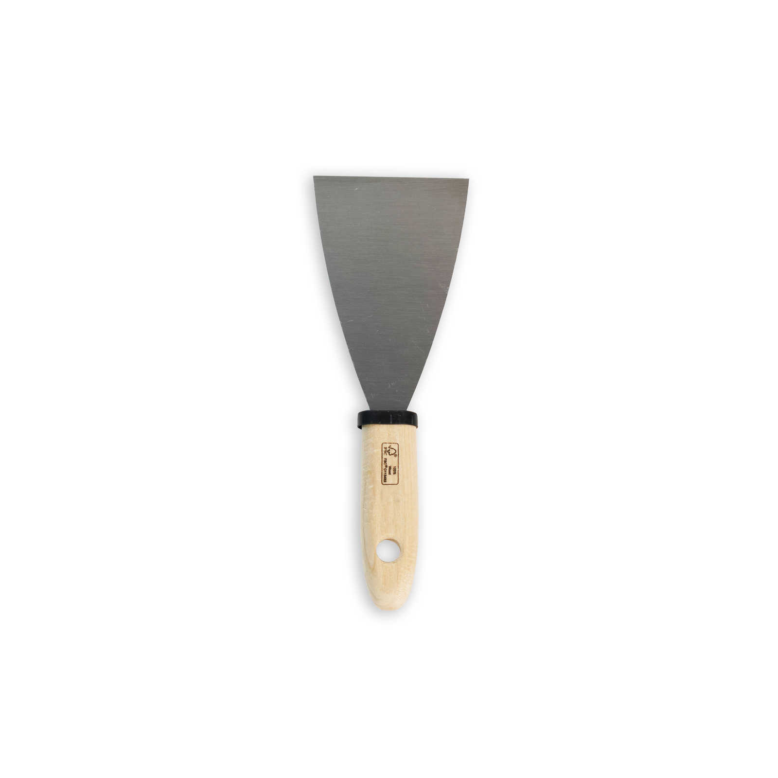         Painter spatula 80mm with flexible steel blade & wooden handle
    