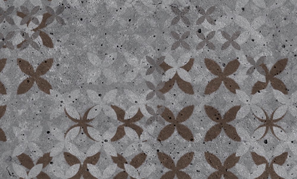            Pixel Style Cross Pattern Wallpaper - Grijs, Zwart
        