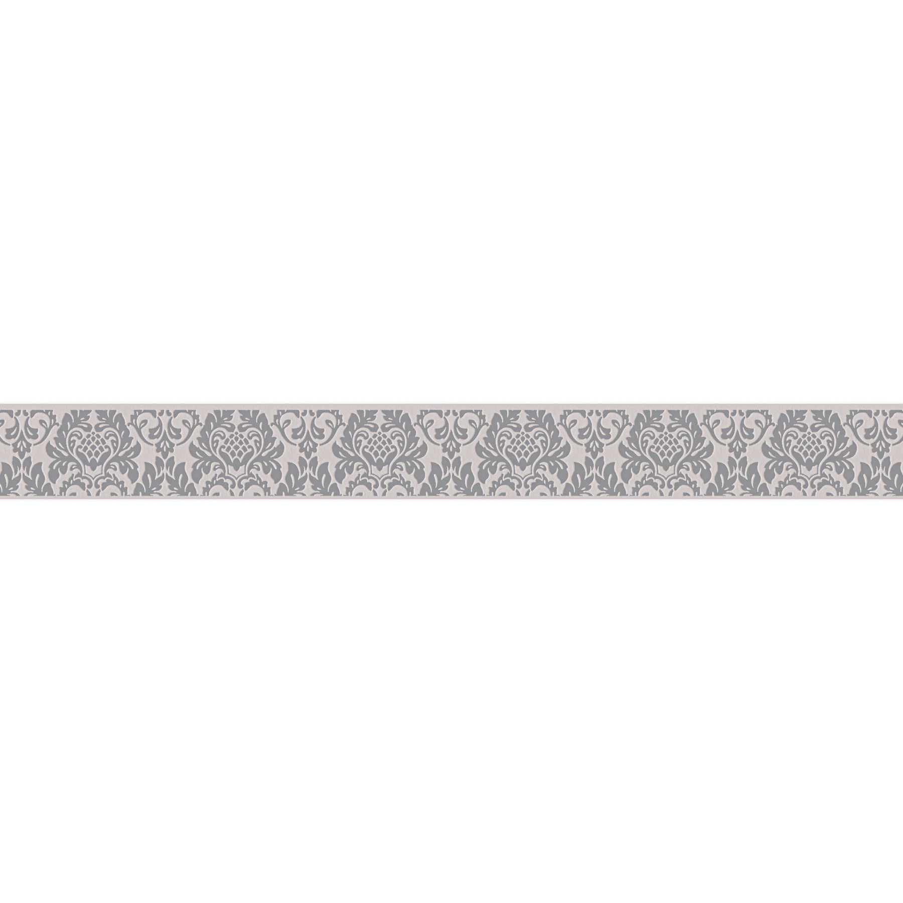 Bordo ornamentale grigio-beige in design giovane
