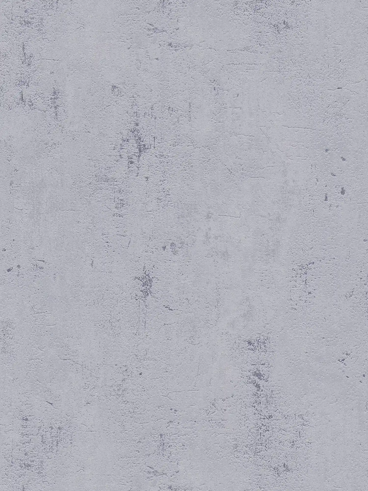 Wallpaper with neutral plaster look in industrial style - grey
