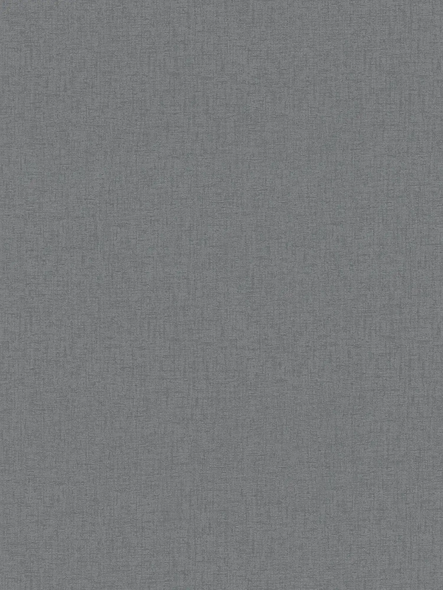 Single-coloured non-woven wallpaper with textile texture - anthracite, grey
