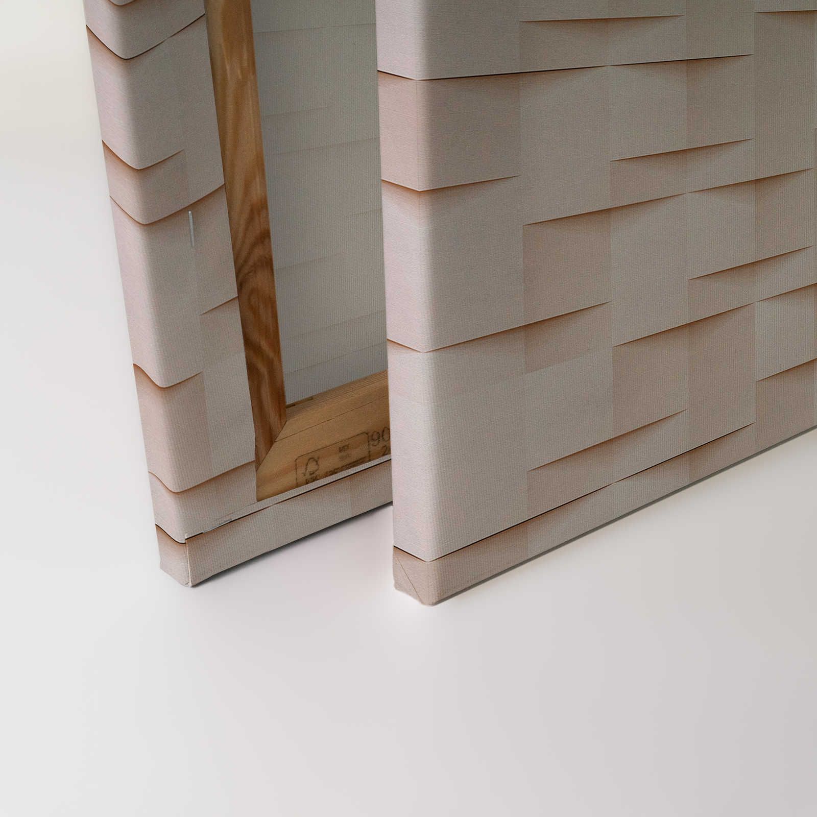             Casa di carta 1 - Pittura su tela 3D struttura di carta origami pieghevole - 0,90 m x 0,60 m
        