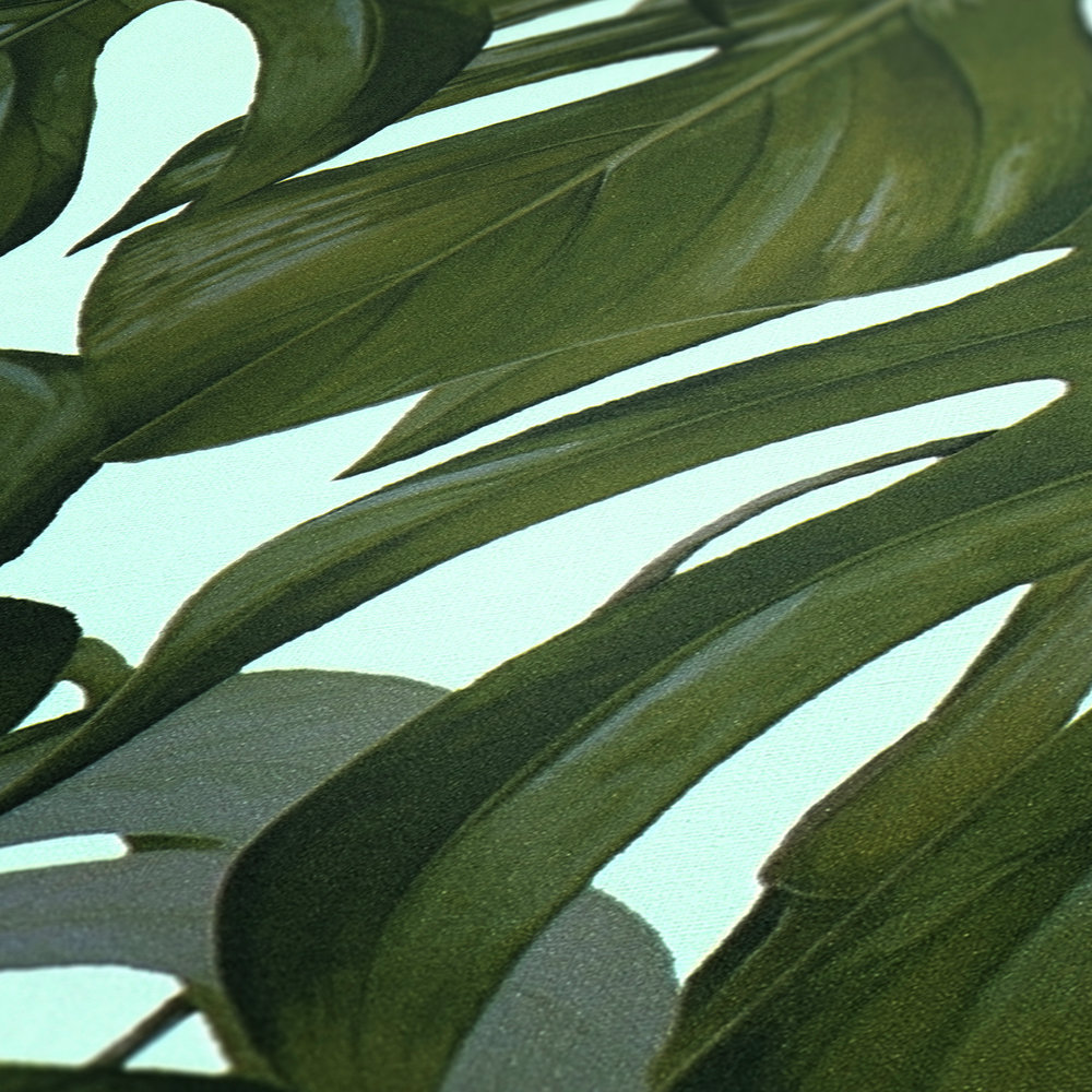             Bladeren behang met monstera motief van MICHALSKY - Groen
        