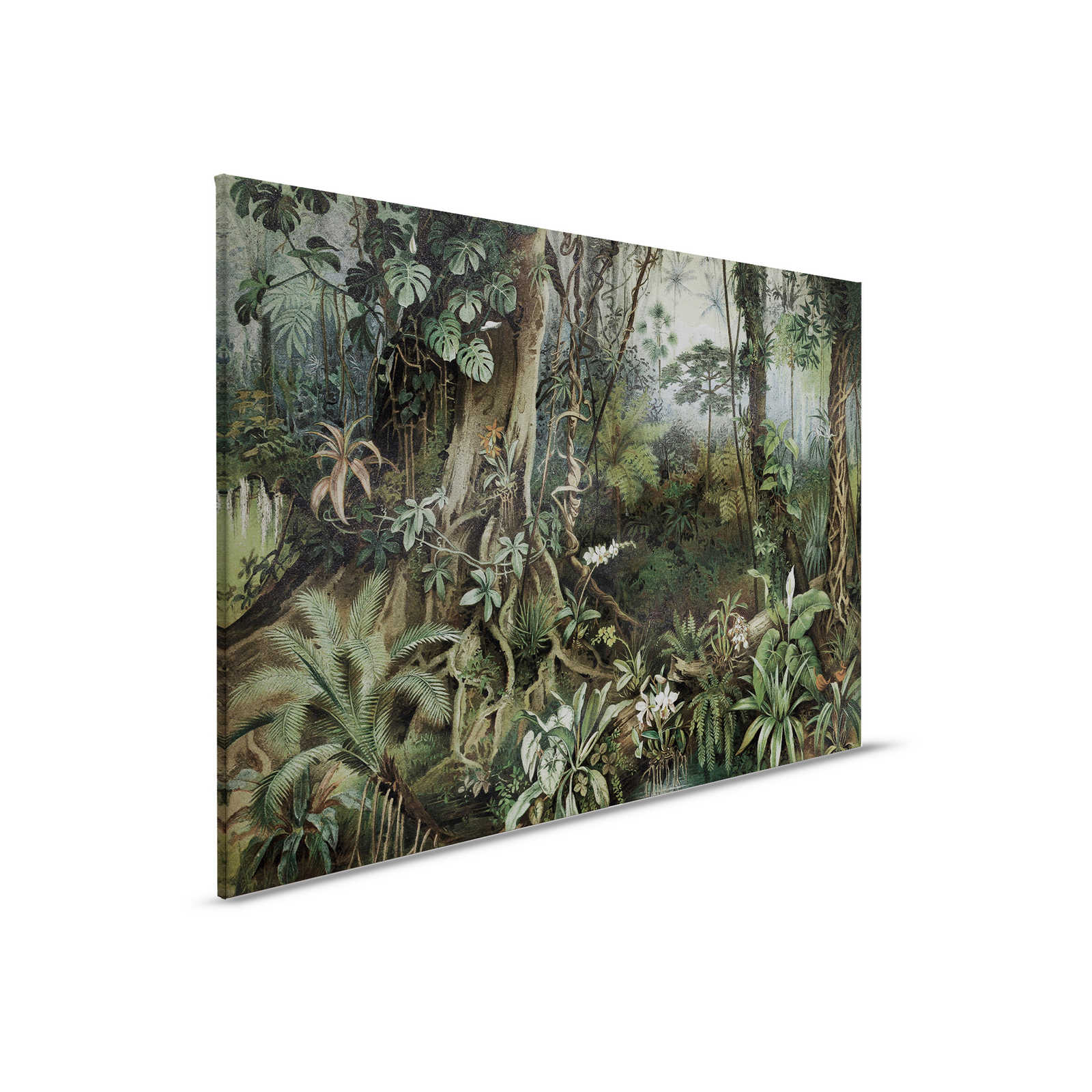         Jungle canvas picture in drawing style | walls by patel - 0,90 m x 0,60 m
    