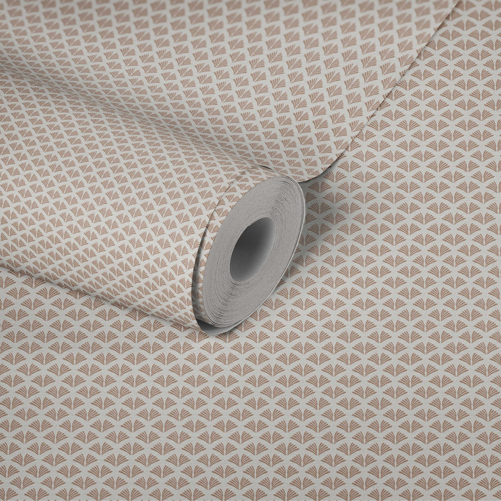             Non-woven wallpaper white with metallic gold pattern for design walls
        