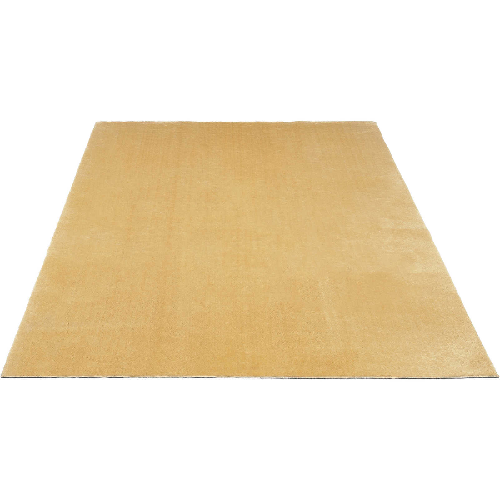 Knuffelzacht hoogpolig tapijt in goud - 340 x 240 cm
