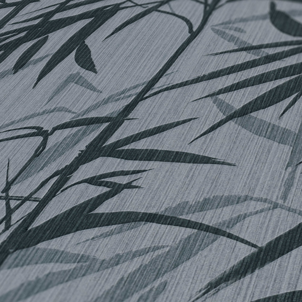             Carta da parati in tessuto non tessuto MICHALSKY motivo bambù naturale - grigio, nero
        