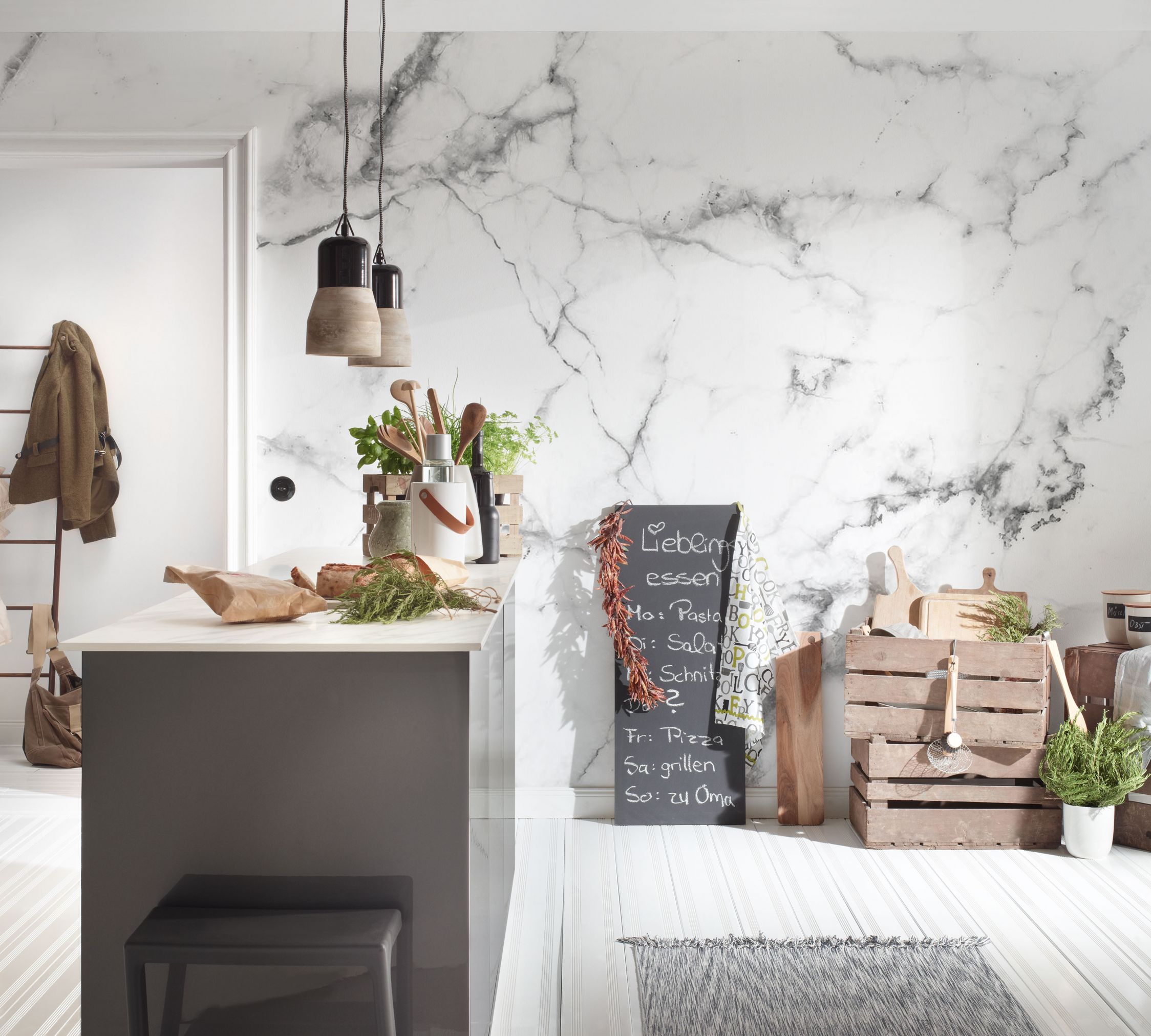 Kitchen marble  wallpaper
