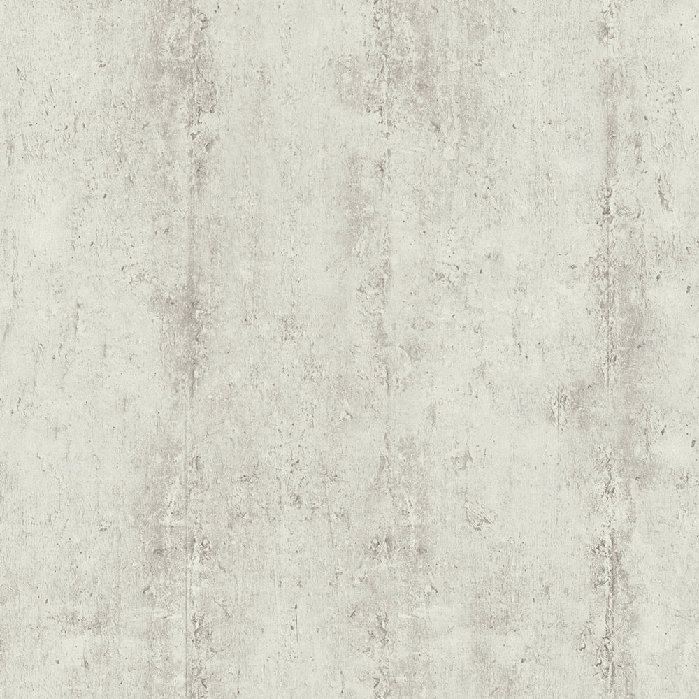            Papel pintado de tejido-no-tejido con diseño de rayas en aspecto de hormigón - beige, gris
        
