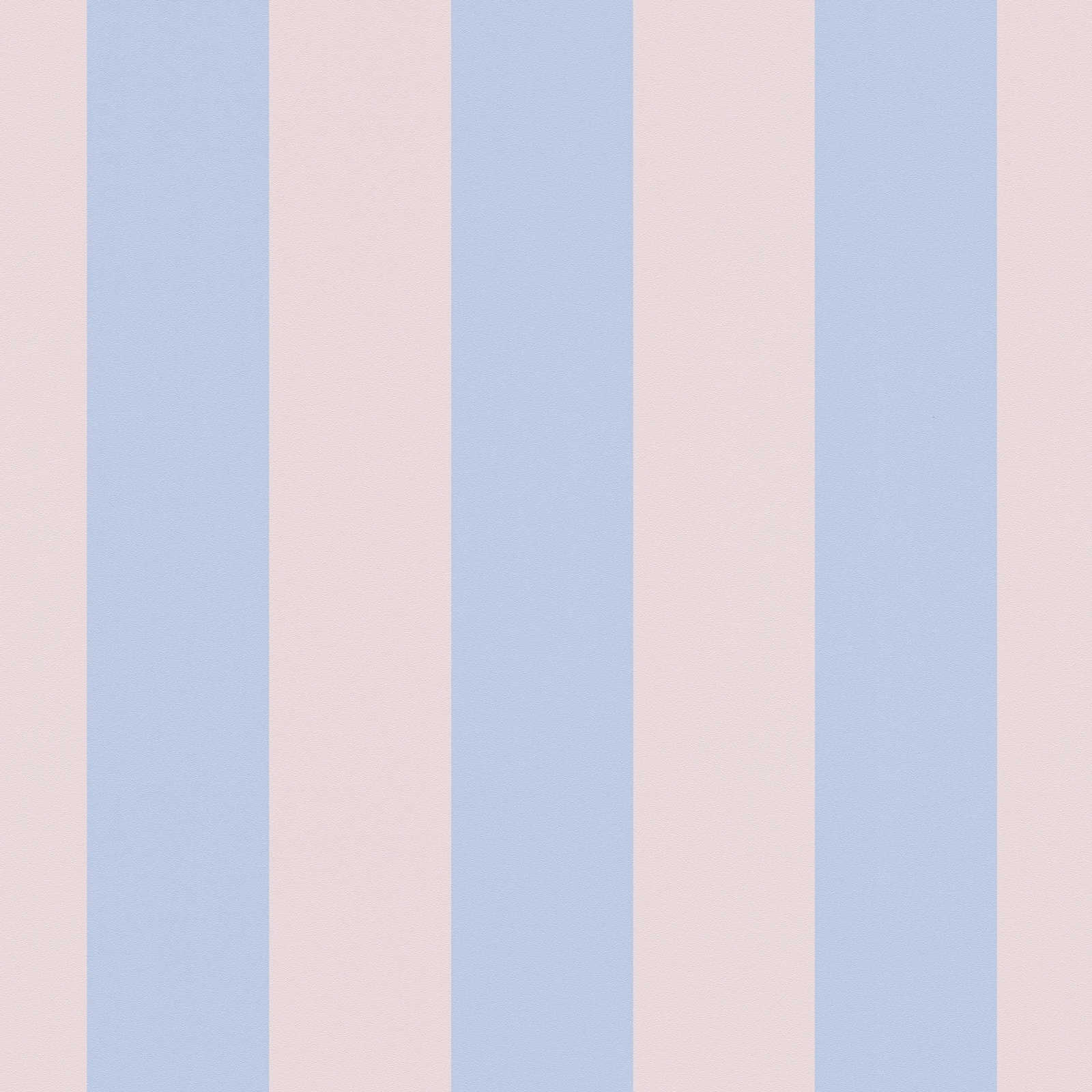             Papel pintado a rayas con estructura ligera - azul, rosa
        