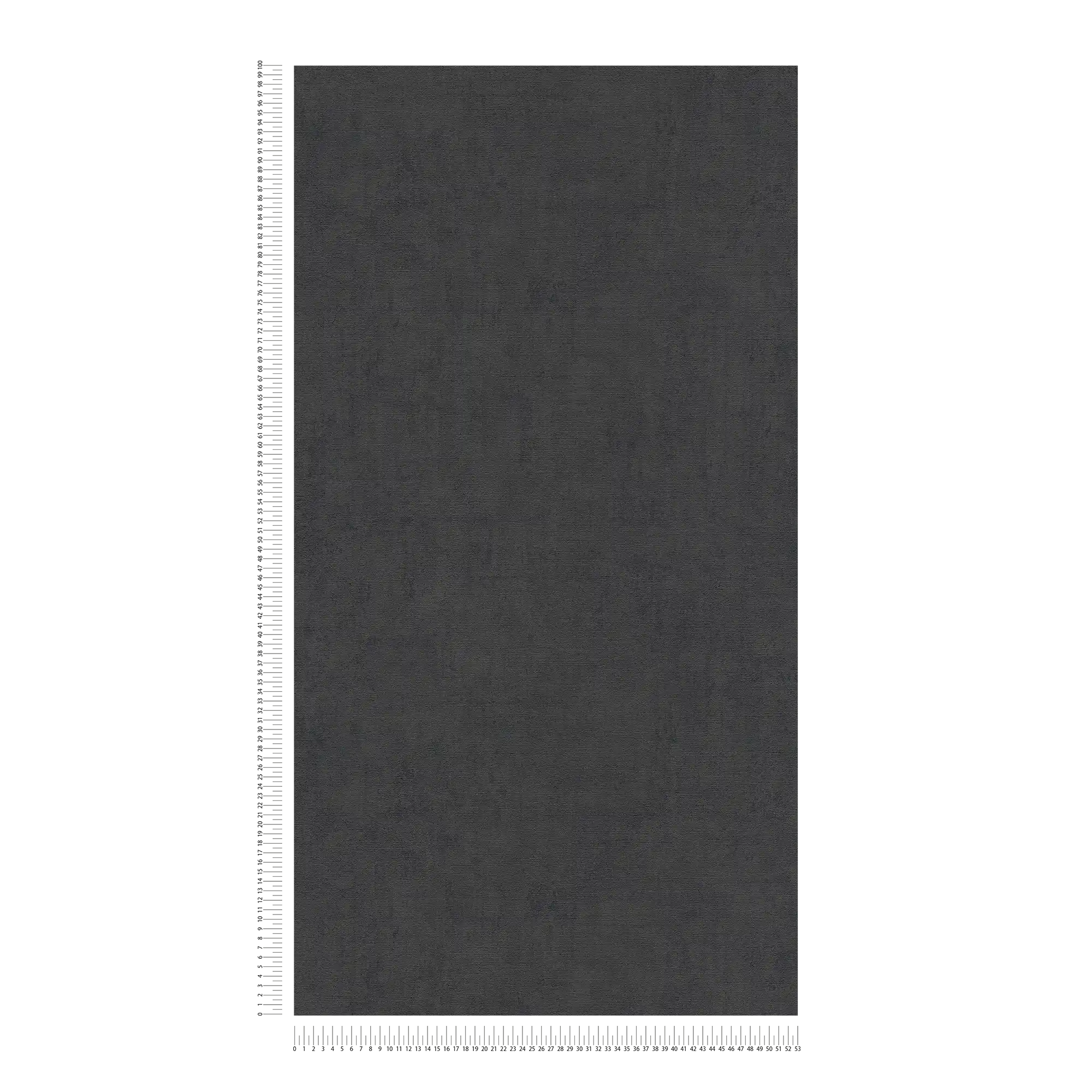             Papier peint noir uni chiné avec structure gaufrée
        