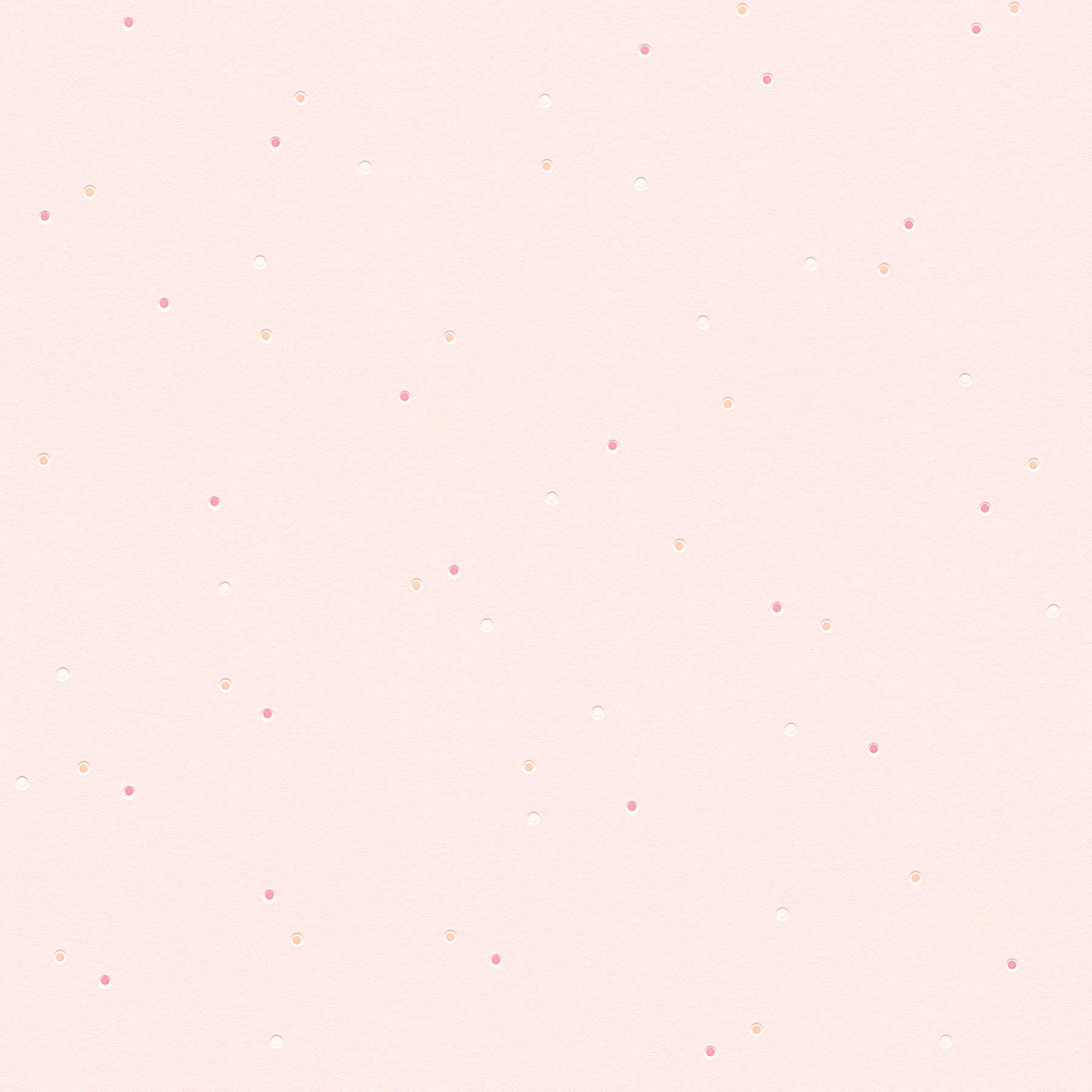         Pink non-woven wallpaper with dots in pink & white - pink
    