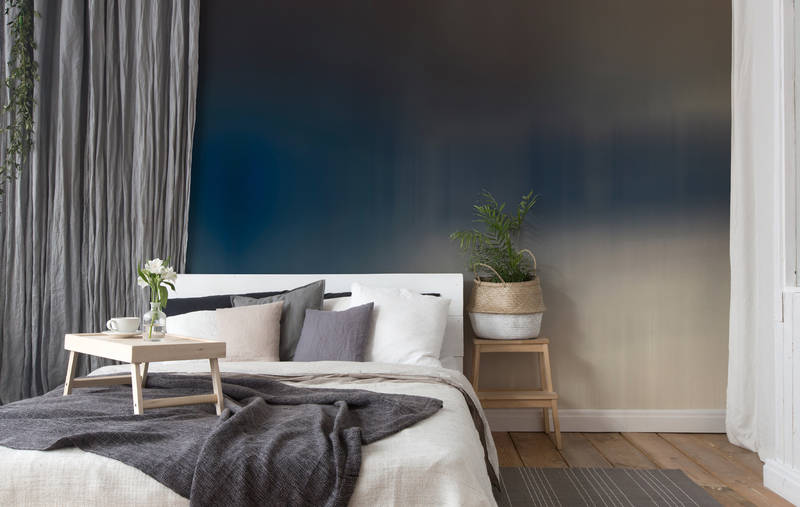             Photo wallpaper modern & minimalist, gradient - blue, brown, black
        