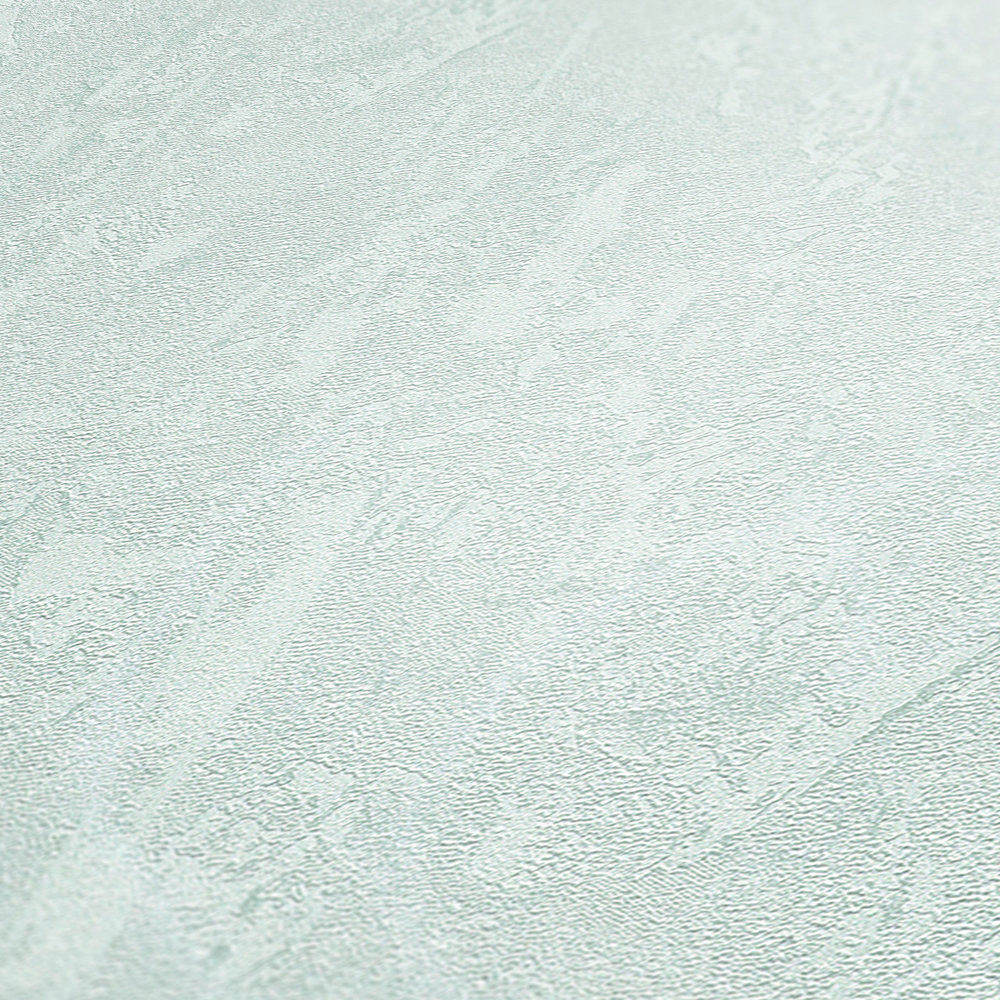             papier peint effet plâtre bleu clair blanc avec effet structuré
        