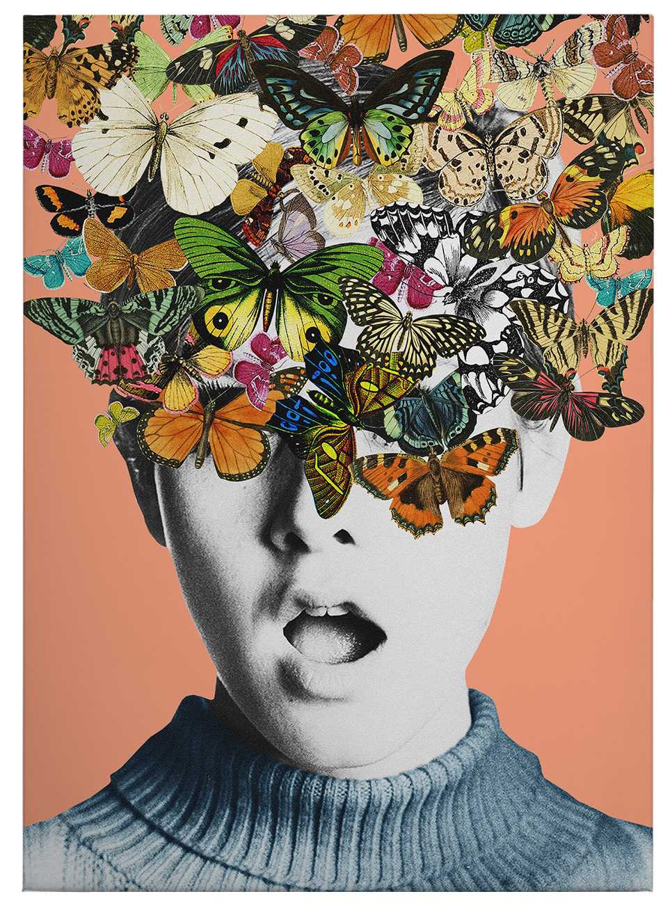             Feldmann Canvas print abstract flower collage
        