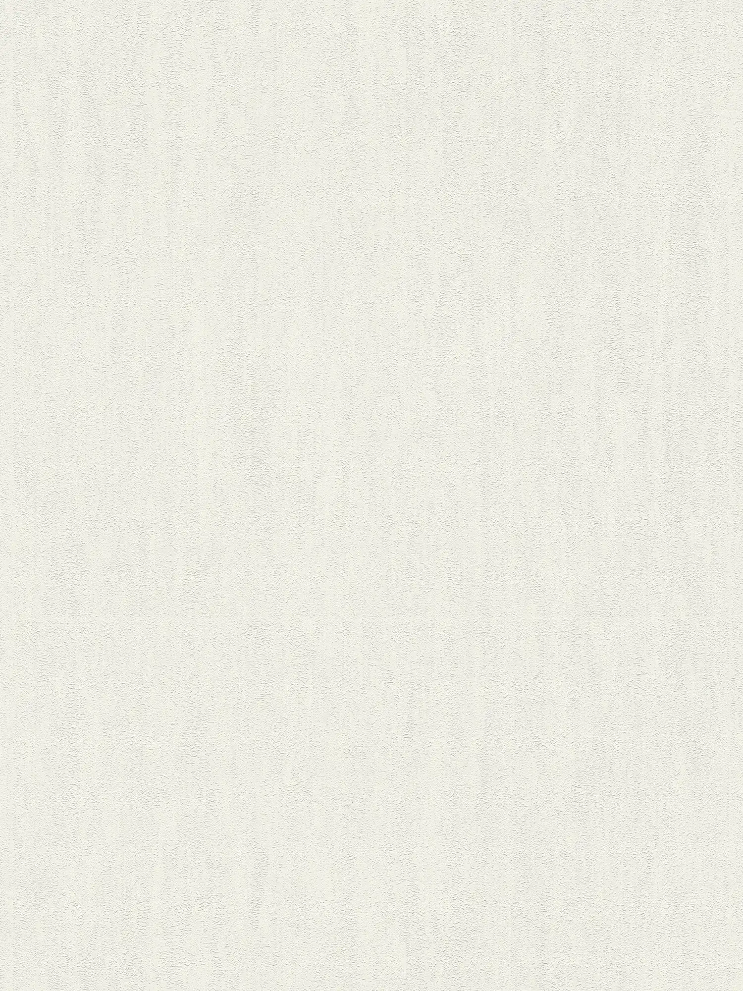 Papel pintado no tejido de color blanco con estructura rugosa
