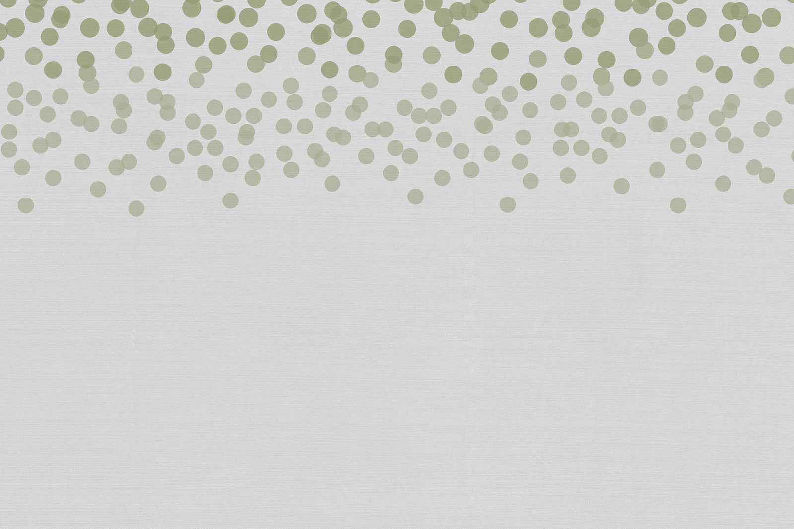             Canvas painting with discreet dot pattern | green, grey - 0.90 m x 0.60 m
        