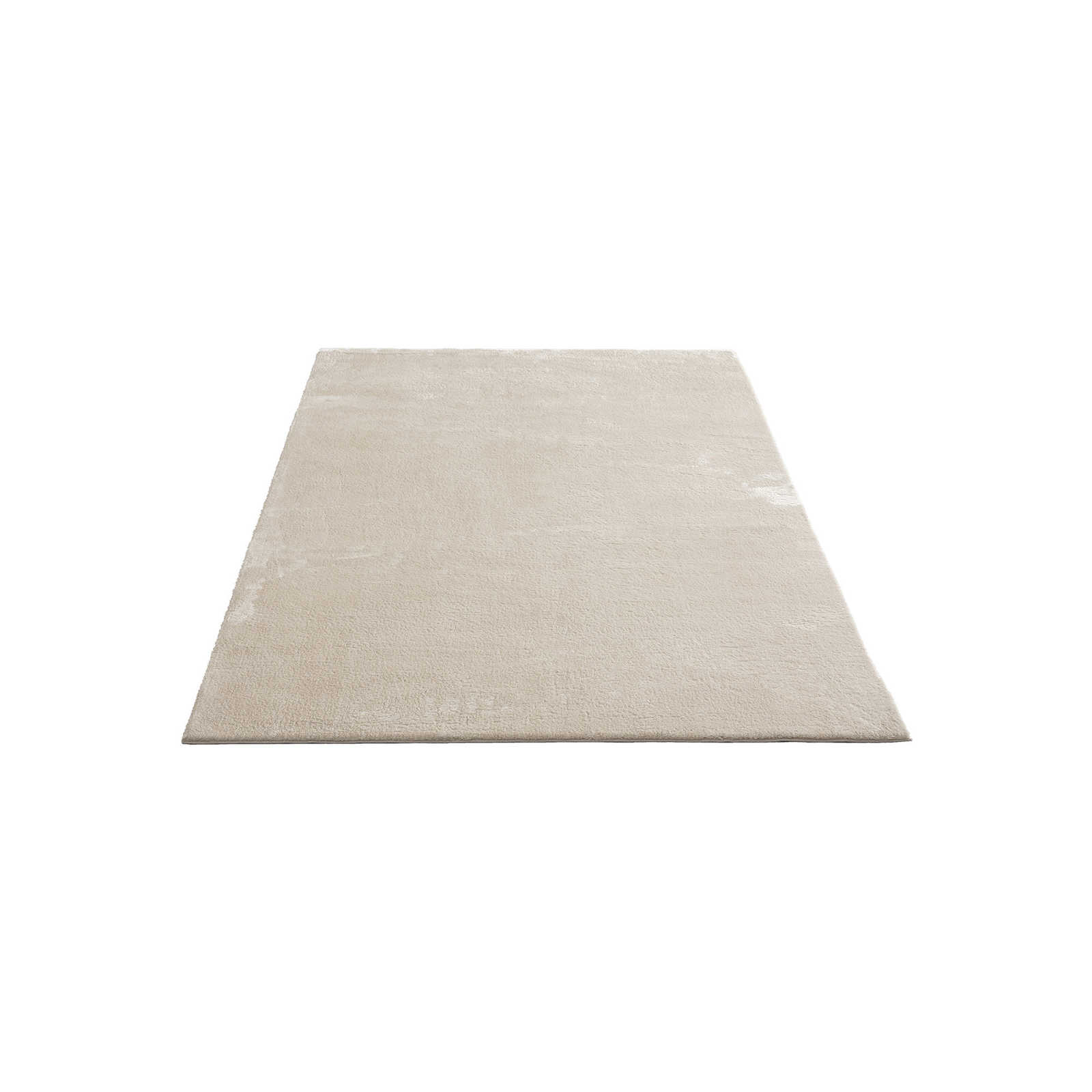 Zacht hoogpolig tapijt in beige - 230 x 160 cm

