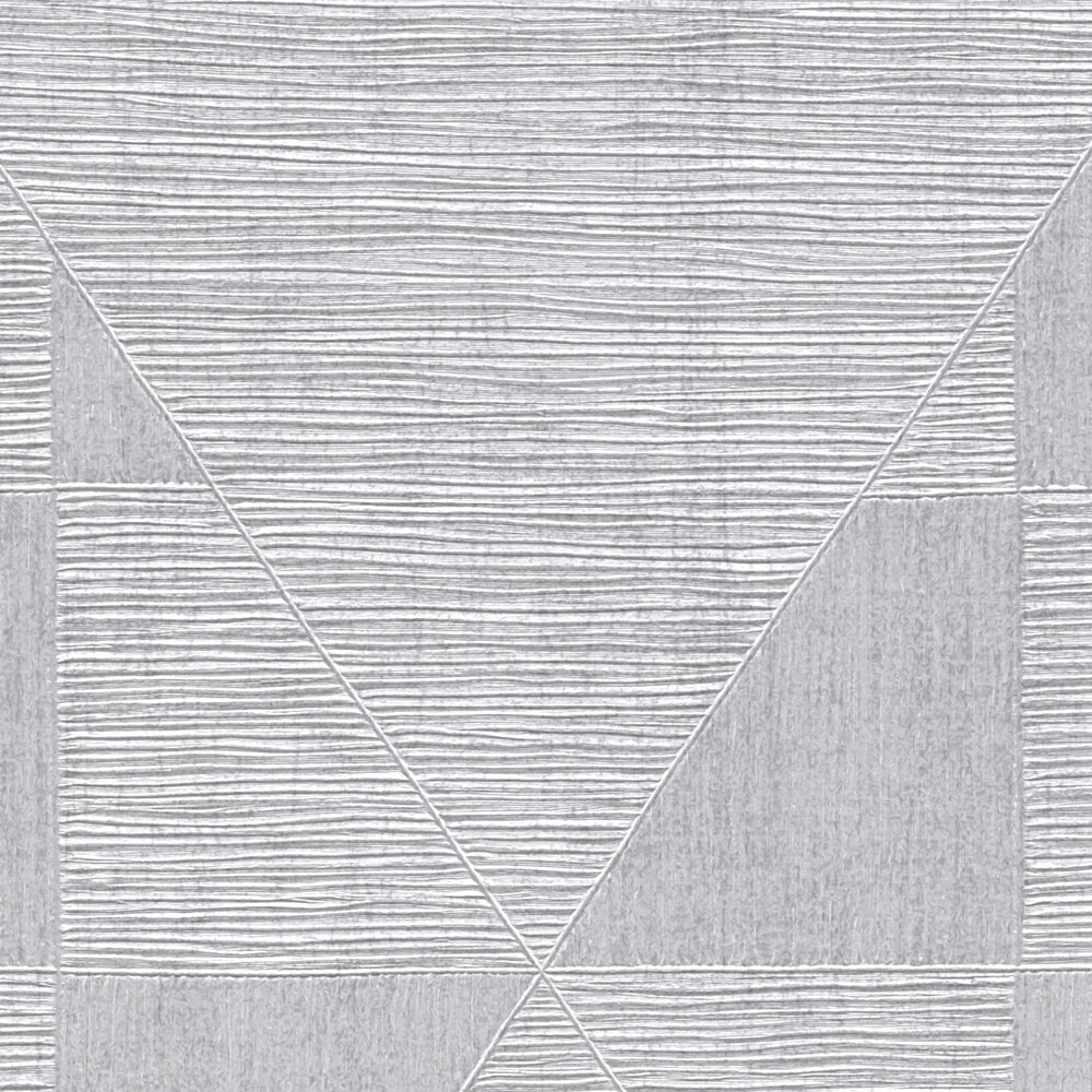             Papier peint chiné avec motif rétro et éclat métallique - gris
        